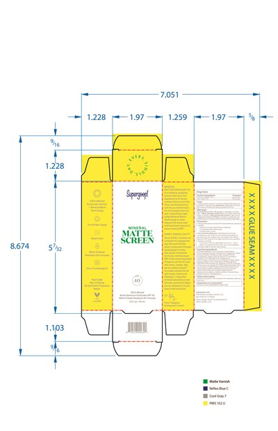 Mineral Mattescreen Spf 40 1.5 Fl Oz Carton